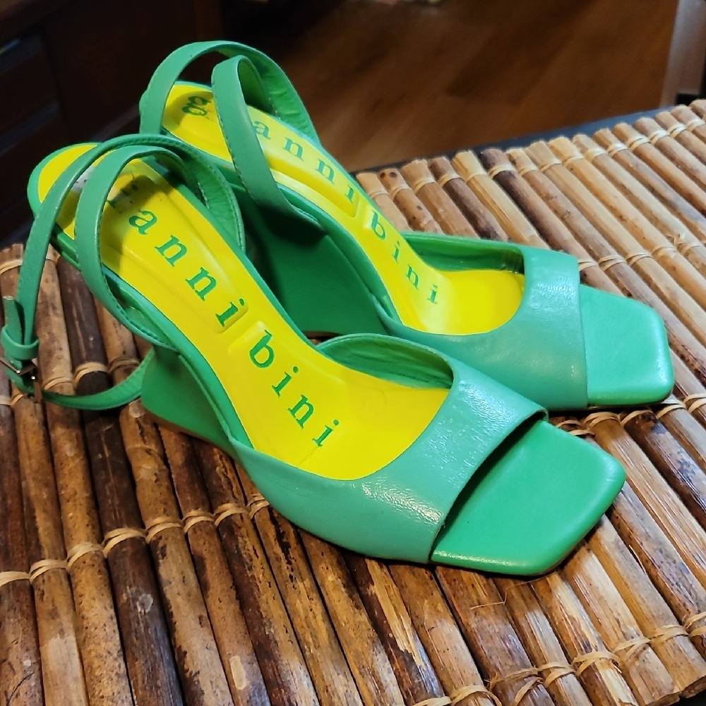Gianni Bini Mint Green Heeled Sandals.. Just Perfect For St.Patrick's Day!